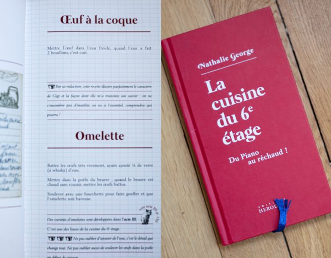 La ricetta dell'omelette nel libro di Nathalie george
